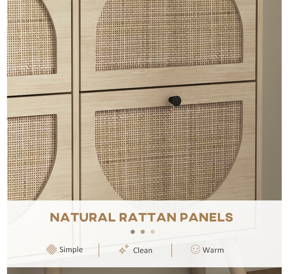 Image 934827_ALTMORE7.jpg, Product 934-827 / Price $189.99, HOMCOM Shoe Storage Cabinet, Narrow Shoe Cabinet with 4 Flip Drawers, Oak from HOMCOM on TSC.ca's Home & Garden department
