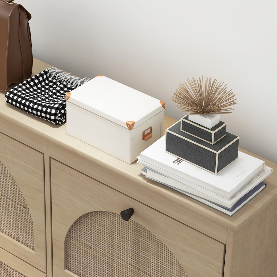 Image 934827_ALTMORE8.jpg, Product 934-827 / Price $204.99, HOMCOM Shoe Storage Cabinet, Narrow Shoe Cabinet with 4 Flip Drawers, Oak from HOMCOM on TSC.ca's Home & Garden department