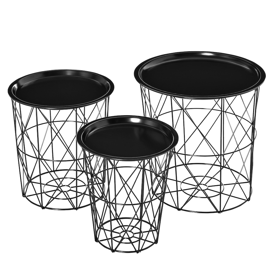 Image 934840.jpg, Product 934-840 / Price $69.99, HOMCOM Set of 3 Nesting End Tables, Side Table with Storage and Tray from HOMCOM on TSC.ca's Home & Garden department