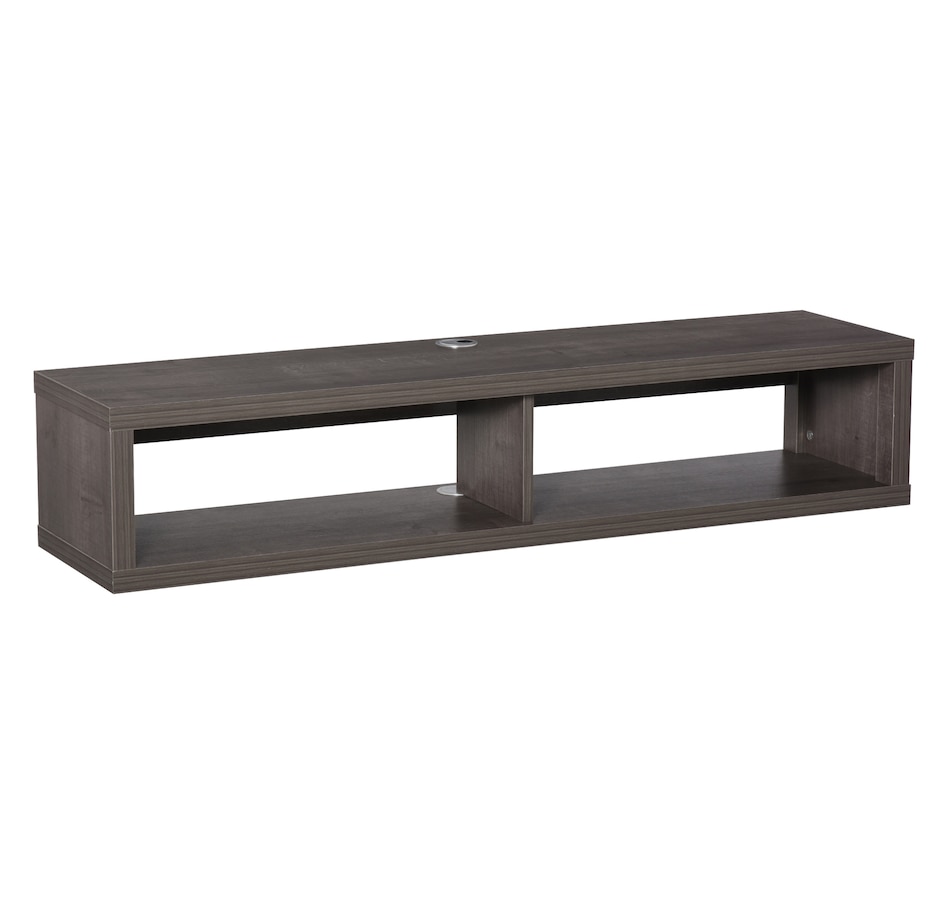 Image 934858.jpg, Product 934-858 / Price $96.99, HOMCOM Wall Mounted Media Console, Floating TV Stand Shelf, Dark Grey from HOMCOM on TSC.ca's Home & Garden department
