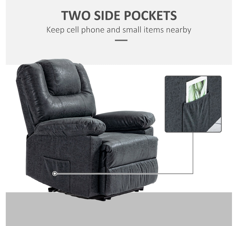Image 934860_ALTMORE5.jpg, Product 934-860 / Price $449.99, HOMCOM Manual Recliner Chair with Footrest Side Pockets Steel Frame Black from HOMCOM on TSC.ca's Home & Garden department