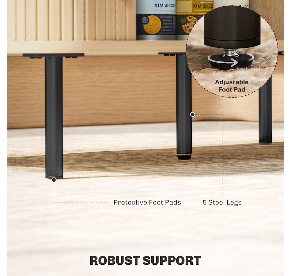 Image 934865_ALTMORE6.jpg, Product 934-865 / Price $172.99, HOMCOM Coffee Table with Storage, Nordic Side Table with liding Doors, Oak from HOMCOM on TSC.ca's Home & Garden department