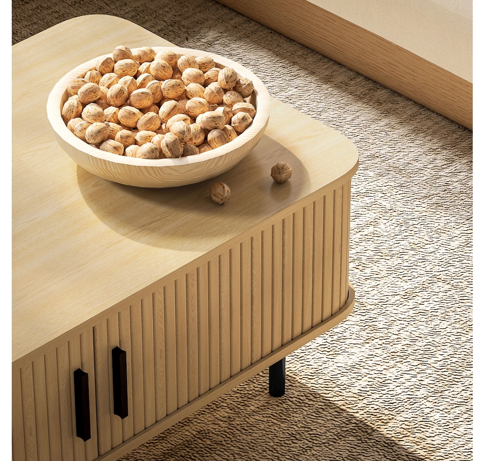 Image 934865_ALTMORE8.jpg, Product 934-865 / Price $172.99, HOMCOM Coffee Table with Storage, Nordic Side Table with liding Doors, Oak from HOMCOM on TSC.ca's Home & Garden department