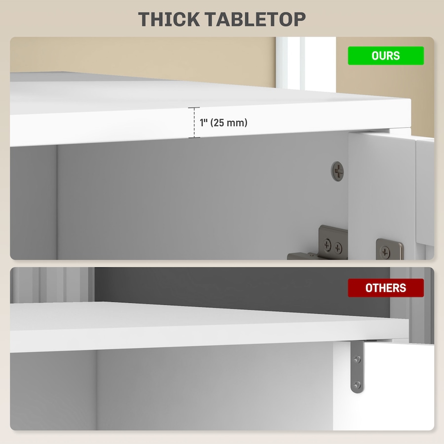 Image 934872_ALTMORE8.jpg, Product 934-872 / Price $201.99, HOMCOM Modern TV Stand for up to 55 Inch TV with 4 Soft Hinged Doors White from HOMCOM on TSC.ca's Home & Garden department
