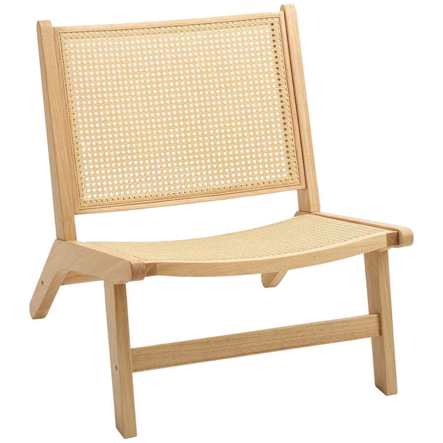 Image 934877.jpg, Product 934-877 / Price $119.99, HOMCOM Rattan Accent Chair with Rubber Wood Frame for Bedroom, Natural from HOMCOM on TSC.ca's Home & Garden department