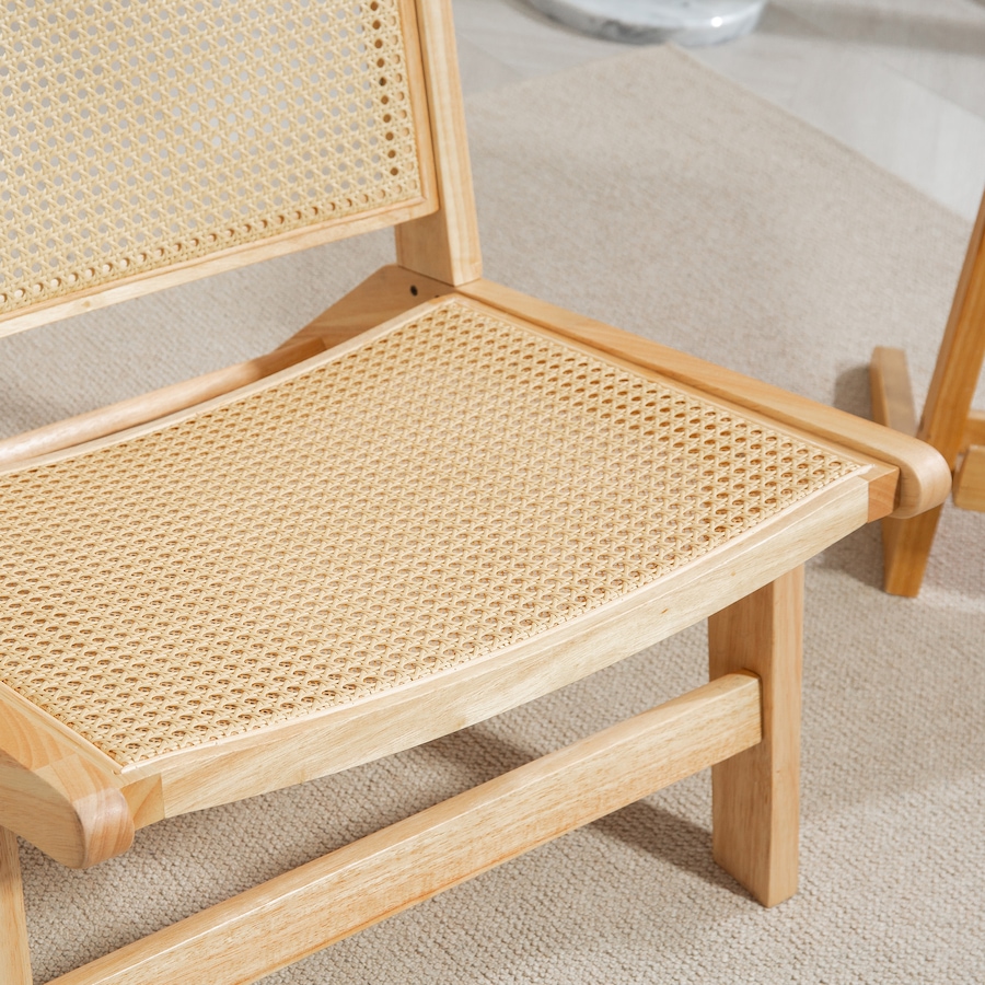 Image 934877_ALTMORE8.jpg, Product 934-877 / Price $119.99, HOMCOM Rattan Accent Chair with Rubber Wood Frame for Bedroom, Natural from HOMCOM on TSC.ca's Home & Garden department