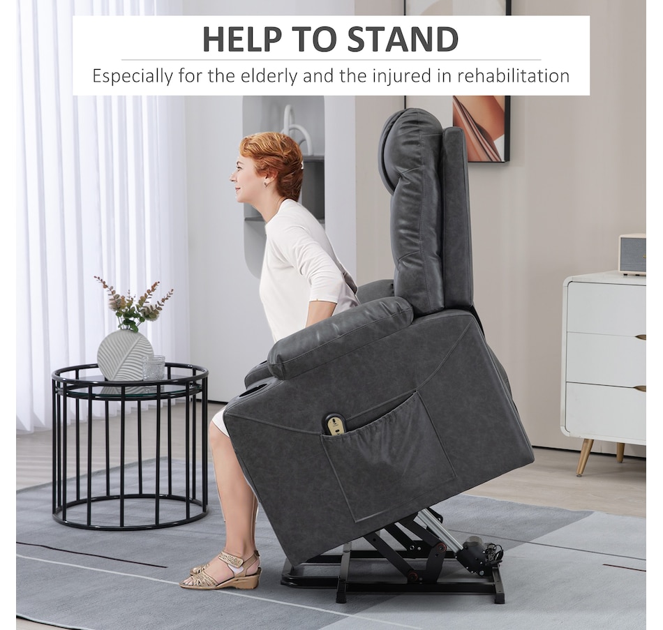 Image 934878_ALTMORE3.jpg, Product 934-878 / Price $529.99, HOMCOM Power Lift Chair, Recliner Chair with Cup Holders, Easy to Assemble from HOMCOM on TSC.ca's Home & Garden department