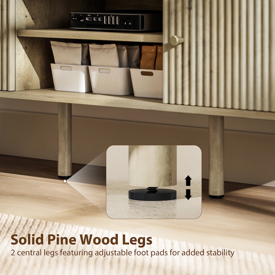 Image 934884_ALTMORE6.jpg, Product 934-884 / Price $157.99, HOMCOM TV Stand for 65 Inch Television, Entertainment Center, Oak from HOMCOM on TSC.ca's Home & Garden department
