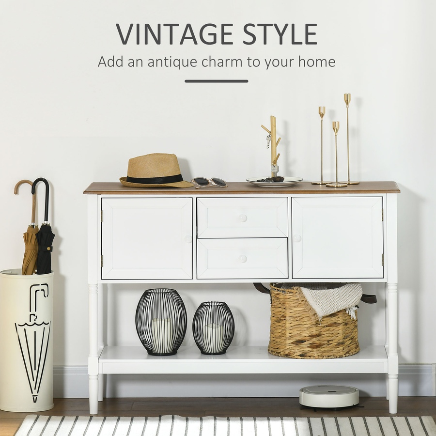 Image 934899_ALTMORE3.jpg, Product 934-899 / Price $186.99, HOMCOM Console Table with 2 Drawers and Cabinets Retro Sofa Table from HOMCOM on TSC.ca's Home & Garden department