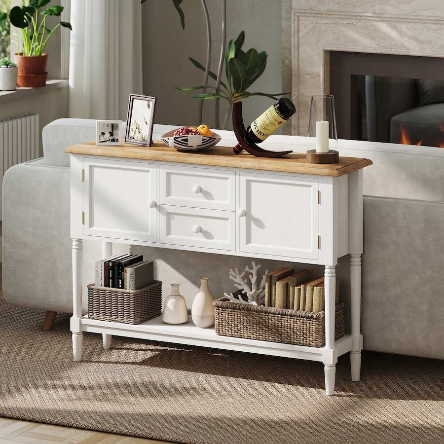 Image 934899_ALTMORE6.jpg, Product 934-899 / Price $186.99, HOMCOM Console Table with 2 Drawers and Cabinets Retro Sofa Table from HOMCOM on TSC.ca's Home & Garden department