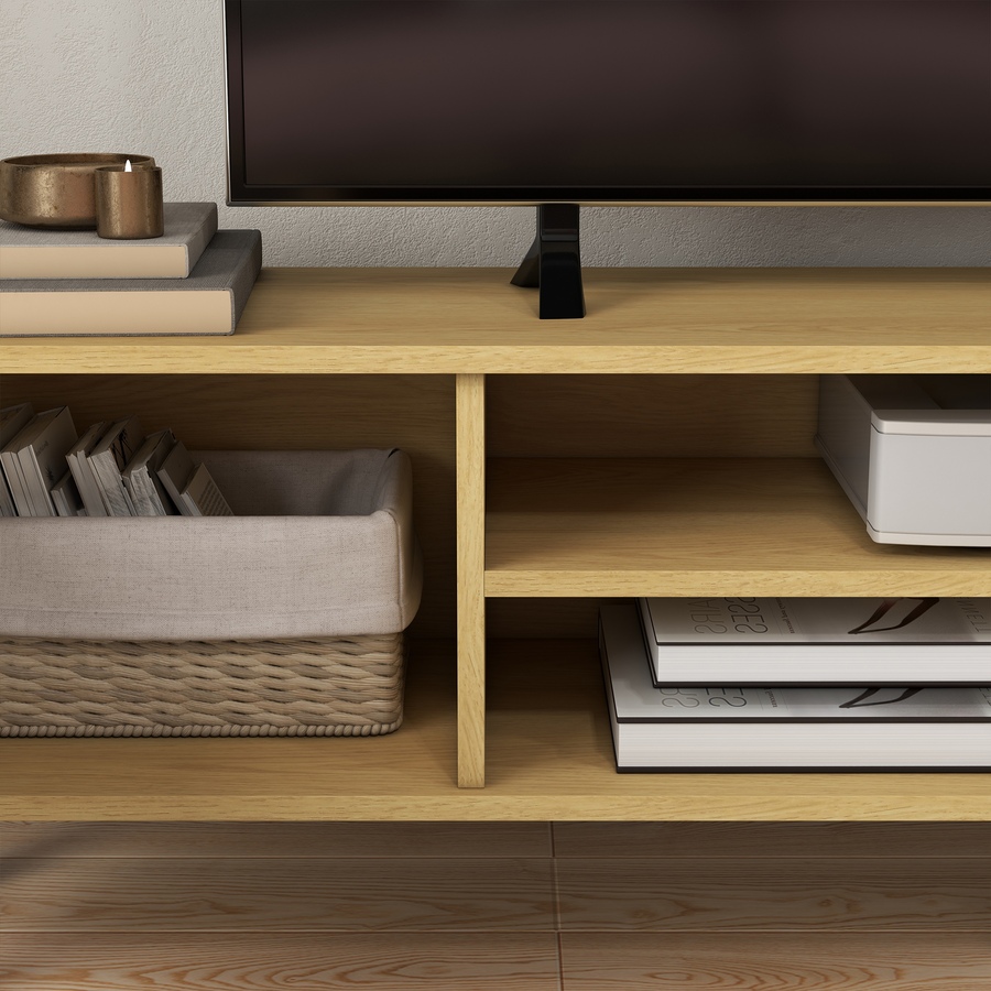 Image 934902_ALTMORE10.jpg, Product 934-902 / Price $144.99, HOMCOM TV Stand Cabinet for 65 Inch Television, Entertainment Center, Oak from HOMCOM on TSC.ca's Home & Garden department