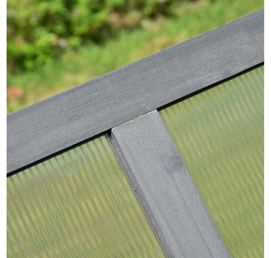 Image 934906_ALTMORE6.jpg, Product 934-906 / Price $104.99, Outsunny 39" x 26" x 16" Wooden Cold Frame Polycarbonate Planter Box, Grey from Outsunny on TSC.ca's Home & Garden department