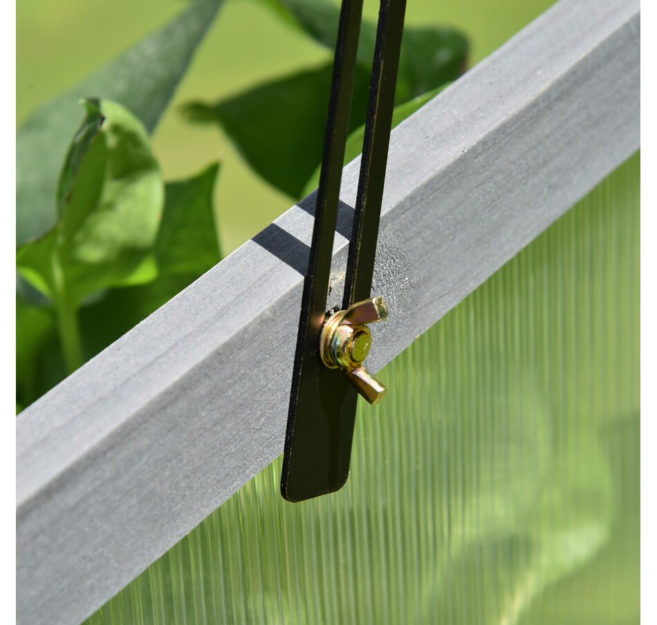 Image 934906_ALTMORE7.jpg, Product 934-906 / Price $104.99, Outsunny 39" x 26" x 16" Wooden Cold Frame Polycarbonate Planter Box, Grey from Outsunny on TSC.ca's Home & Garden department