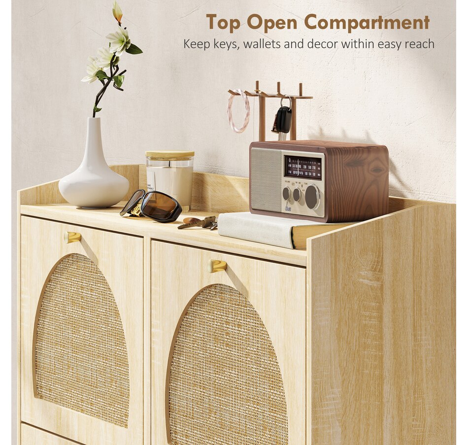 Image 934918_ALTMORE6.jpg, Product 934-918 / Price $149.99, HOMCOM Shoe Cabinet, Shoe Storage Cabinet with 4 Flip Drawers, Natural from HOMCOM on TSC.ca's Home & Garden department