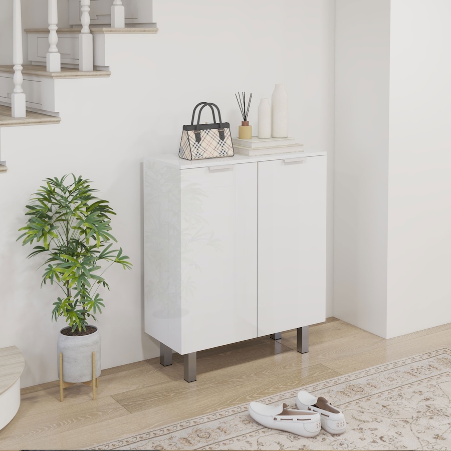 Image 934926_ALTMORE1.jpg, Product 934-926 / Price $139.99, HOMCOM Shoe Cabinet, High Gloss Shoe Storage Cabinet, White from HOMCOM on TSC.ca's Home & Garden department