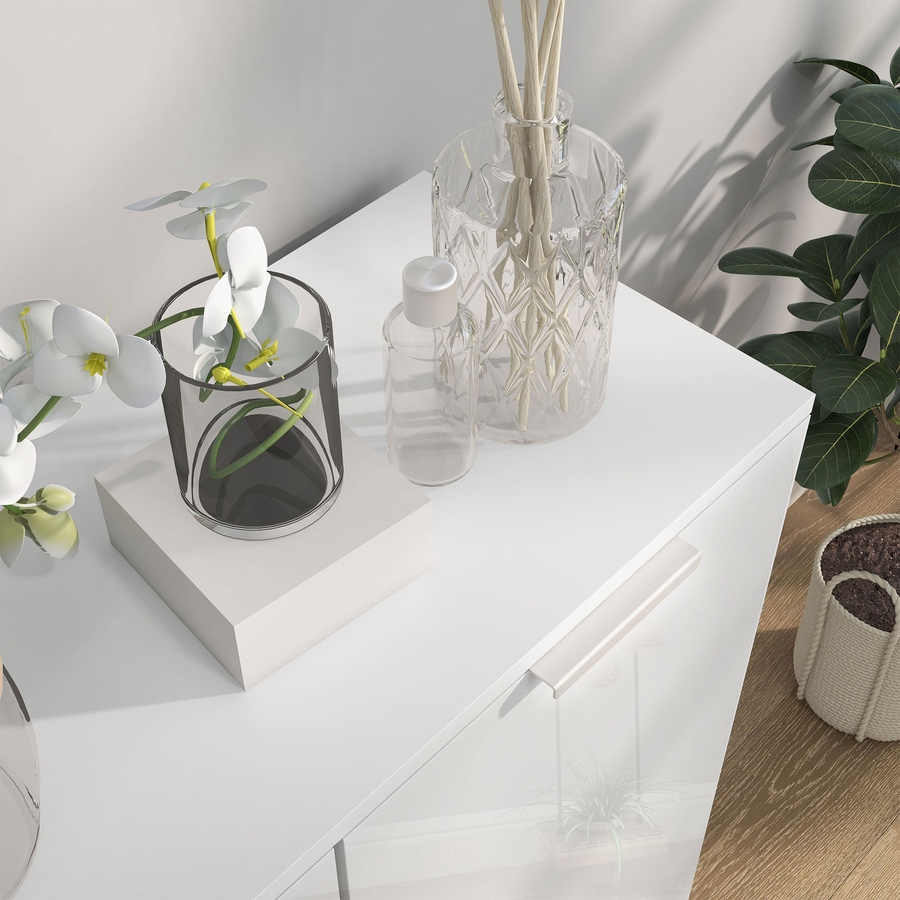 Image 934926_ALTMORE6.jpg, Product 934-926 / Price $139.99, HOMCOM Shoe Cabinet, High Gloss Shoe Storage Cabinet, White from HOMCOM on TSC.ca's Home & Garden department