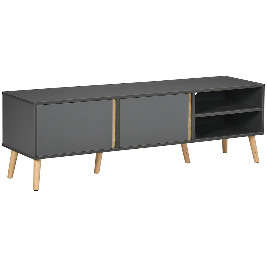 Image 934935.jpg, Product 934-935 / Price $122.21, HOMCOM TV Stand for TVs up to 55" with Shelves, Doors and Cable Holes from HOMCOM on TSC.ca's Home & Garden department