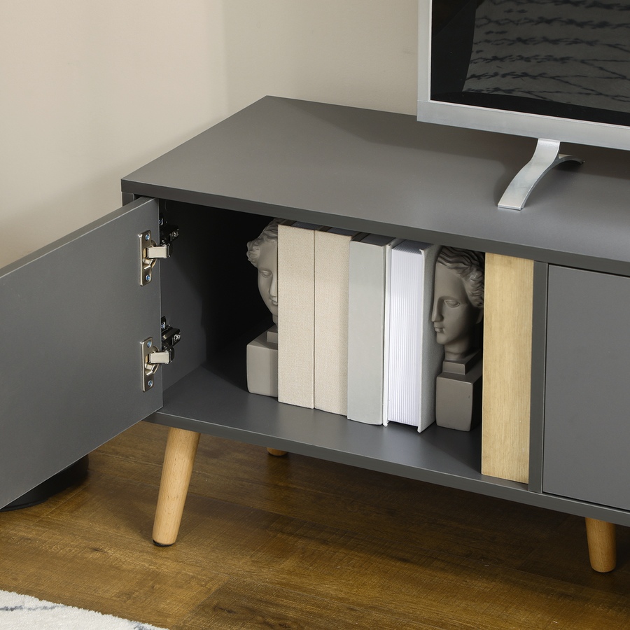 Image 934935_ALTMORE8.jpg, Product 934-935 / Price $122.21, HOMCOM TV Stand for TVs up to 55" with Shelves, Doors and Cable Holes from HOMCOM on TSC.ca's Home & Garden department