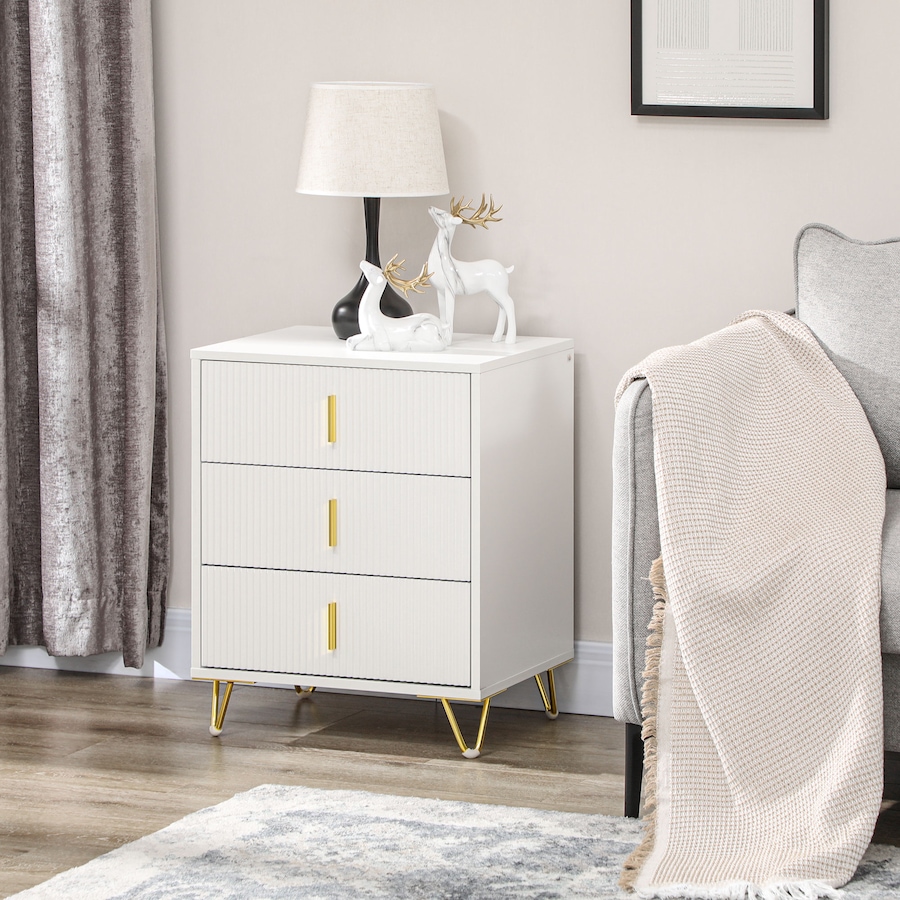 Image 934956_ALTMORE7.jpg, Product 934-956 / Price $114.99, HOMCOM 3 Drawer Dresser, Chest of Drawers Storage Cabinet, White from HOMCOM on TSC.ca's Home & Garden department