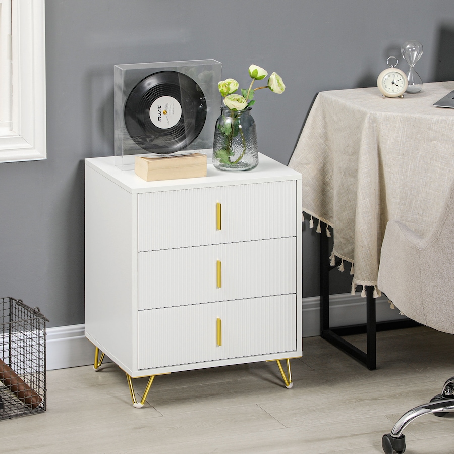 Image 934956_ALTMORE9.jpg, Product 934-956 / Price $114.99, HOMCOM 3 Drawer Dresser, Chest of Drawers Storage Cabinet, White from HOMCOM on TSC.ca's Home & Garden department