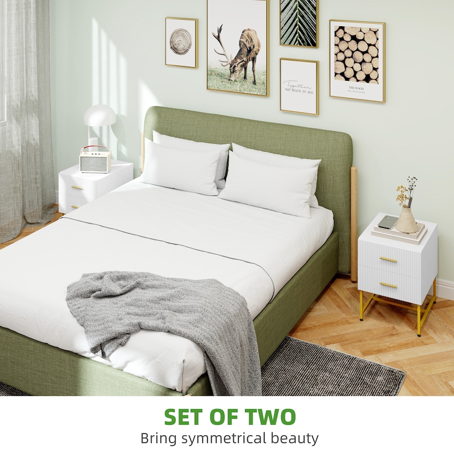 Image 934963_ALTMORE3.jpg, Product 934-963 / Price $134.99, HOMCOM Nightstands Set of 2 Bedside Tables with Drawers for Bedroom White from HOMCOM on TSC.ca's Home & Garden department