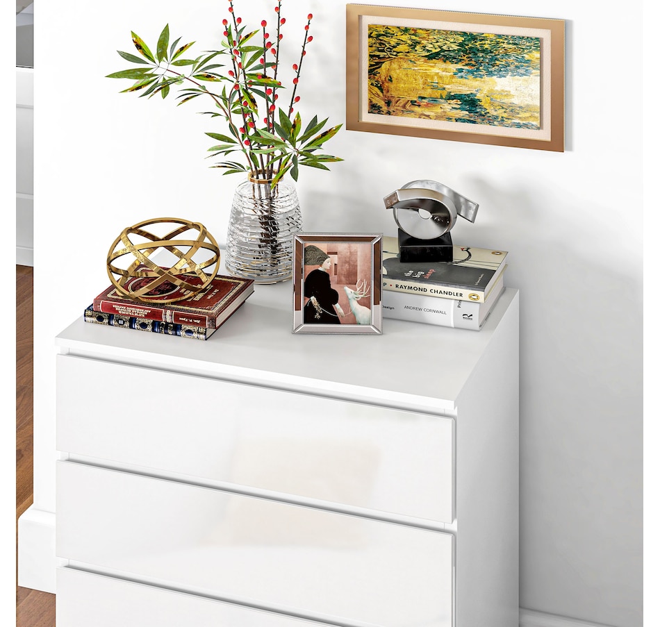 Image 934976_ALTMORE8.jpg, Product 934-976 / Price $159.99, HOMCOM High Gloss Chest of Drawers 4 Drawer Dresser with Metal Runner White from HOMCOM on TSC.ca's Home & Garden department