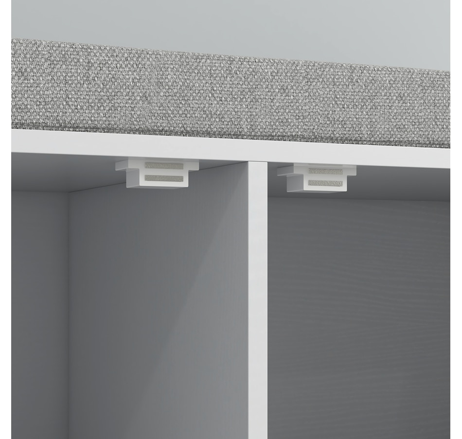 Image 934985_ALTMORE8.jpg, Product 934-985 / Price $109.99, HOMCOM Shoe Bench w/ Seat Cushion, Shoe Storage Bench, Shoe Cabinet, White from HOMCOM on TSC.ca's Home & Garden department
