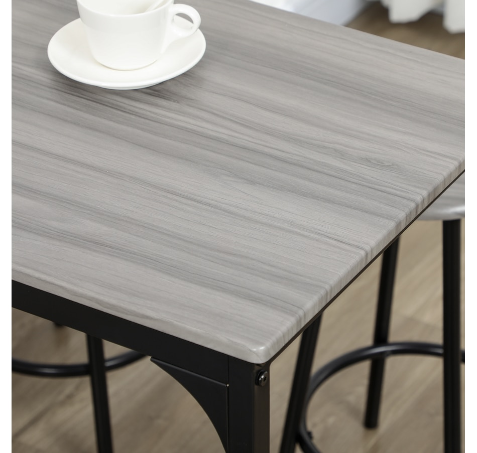 Image 935018_ALTMORE8.jpg, Product 935-018 / Price $164.99, HOMCOM 5-Piece Bar Table and Chairs Set for Dining Room, Grey from HOMCOM on TSC.ca's Home & Garden department