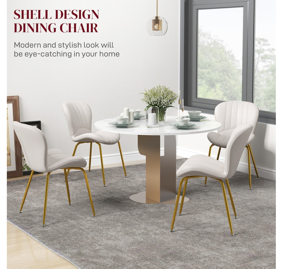 Image 935022_ALTMORE3.jpg, Product 935-022 / Price $349.99, HOMCOM Dining Chairs Set of 4 with Cushioned Backrest from HOMCOM on TSC.ca's Home & Garden department