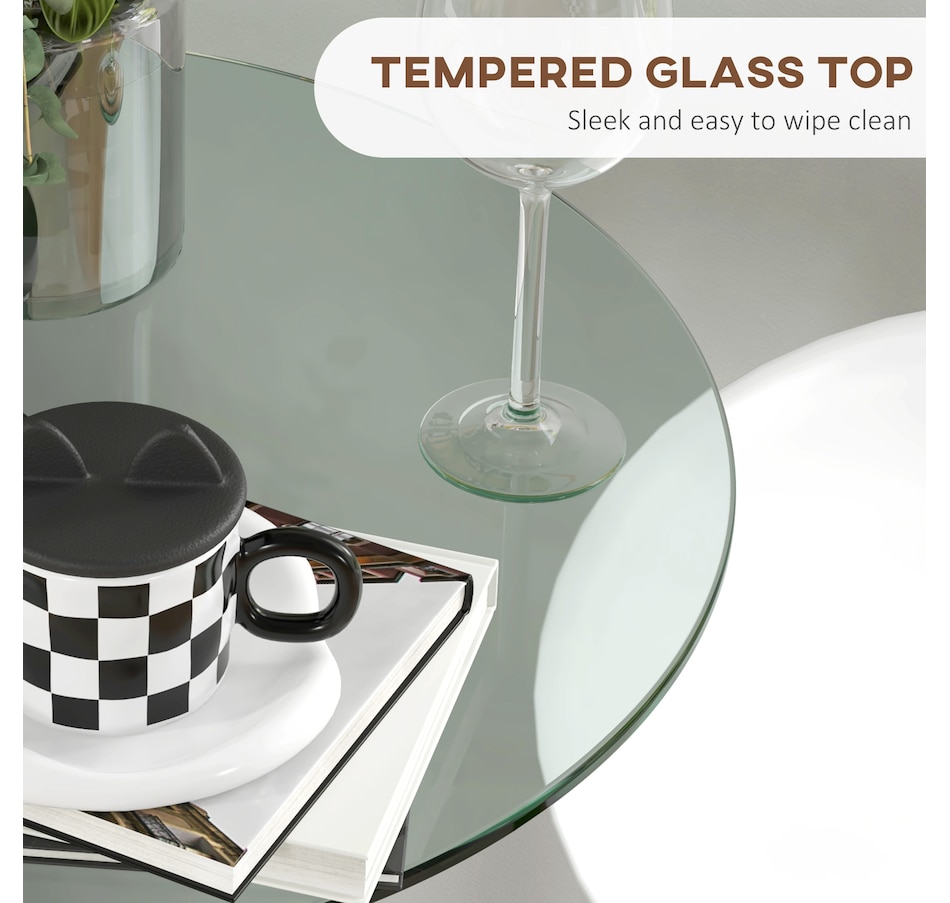 Image 935030_ALTMORE4.jpg, Product 935-030 / Price $99.99, HOMCOM Glass Bar Table for 2 People, High Pub Table with Steel Base, Clear from HOMCOM on TSC.ca's Home & Garden department