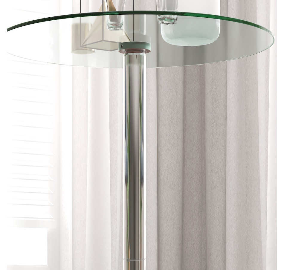 Image 935030_ALTMORE7.jpg, Product 935-030 / Price $99.99, HOMCOM Glass Bar Table for 2 People, High Pub Table with Steel Base, Clear from HOMCOM on TSC.ca's Home & Garden department