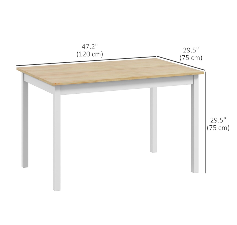 Image 935033_ALTMORE2.jpg, Product 935-033 / Price $129.99, HOMCOM Dining Table Farmhouse Kitchen Table w/ Wood Frame for Dining Room from HOMCOM on TSC.ca's Home & Garden department