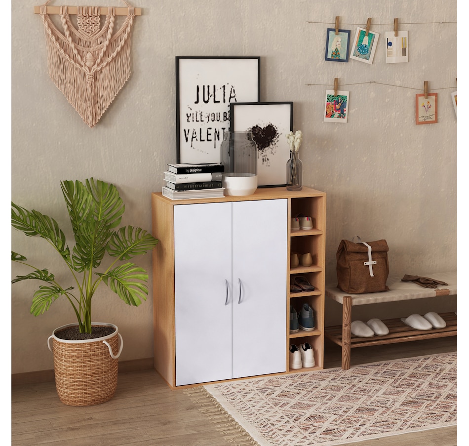 Image 935056_ALTMORE1.jpg, Product 935-056 / Price $119.99, 35" Free Standing Storage Cabinet Living Room Closet Organizer Adjustable from HOMCOM on TSC.ca's Home & Garden department