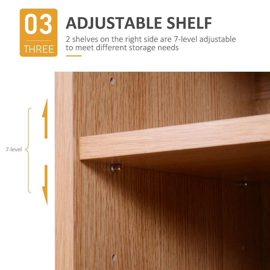 Image 935056_ALTMORE5.jpg, Product 935-056 / Price $140.99, 35" Free Standing Storage Cabinet Living Room Closet Organizer Adjustable from HOMCOM on TSC.ca's Home & Garden department