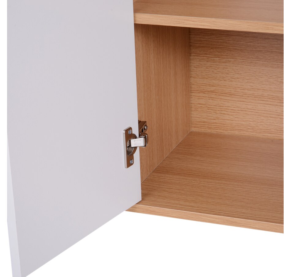 Image 935056_ALTMORE7.jpg, Product 935-056 / Price $119.99, 35" Free Standing Storage Cabinet Living Room Closet Organizer Adjustable from HOMCOM on TSC.ca's Home & Garden department