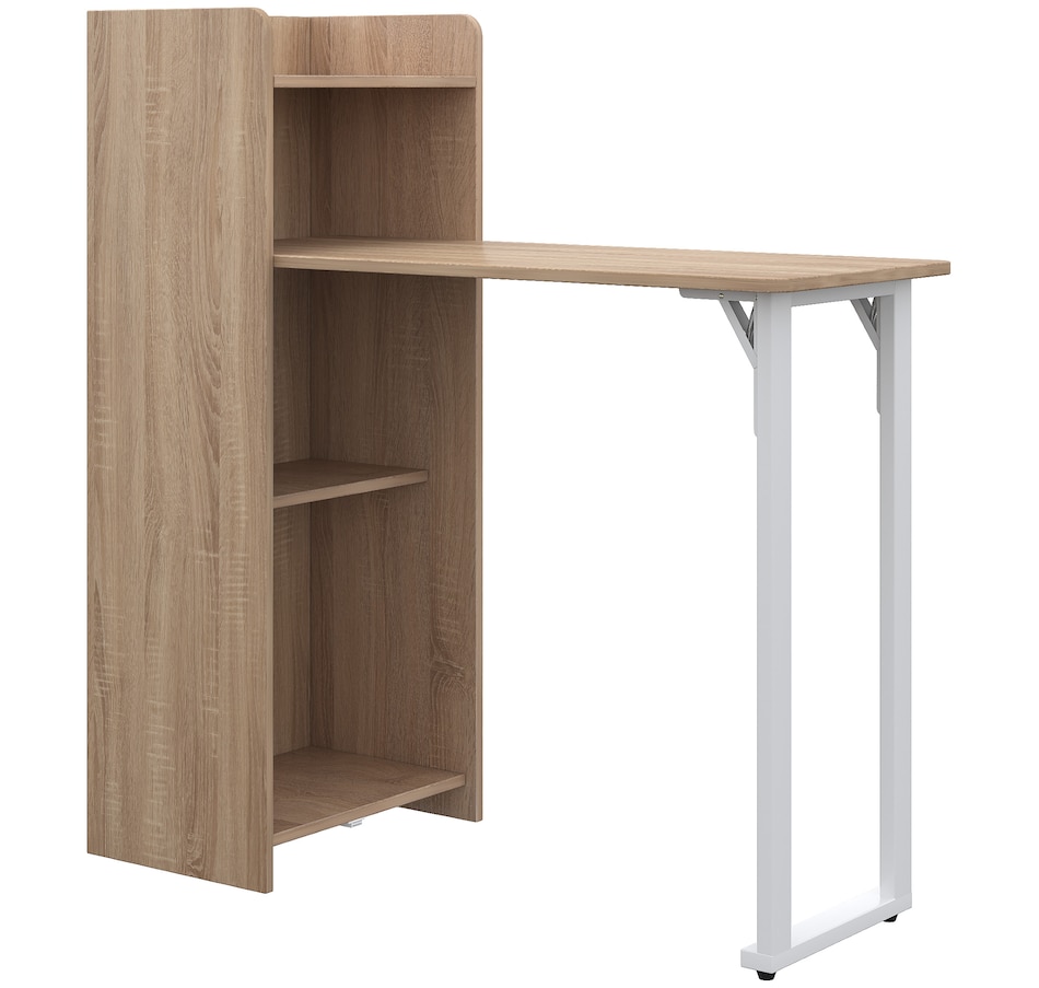 Image 935057.jpg, Product 935-057 / Price $154.99, HOMCOM 2 In 1 Storage Cabinet & Dining Table 4-Tier w/ Drop Leaf Home from HOMCOM on TSC.ca's Home & Garden department