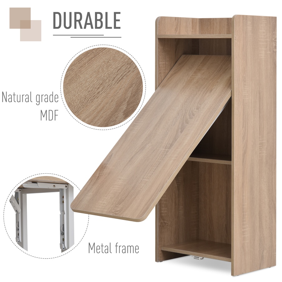 Image 935057_ALTMORE5.jpg, Product 935-057 / Price $154.99, HOMCOM 2 In 1 Storage Cabinet & Dining Table 4-Tier w/ Drop Leaf Home from HOMCOM on TSC.ca's Home & Garden department