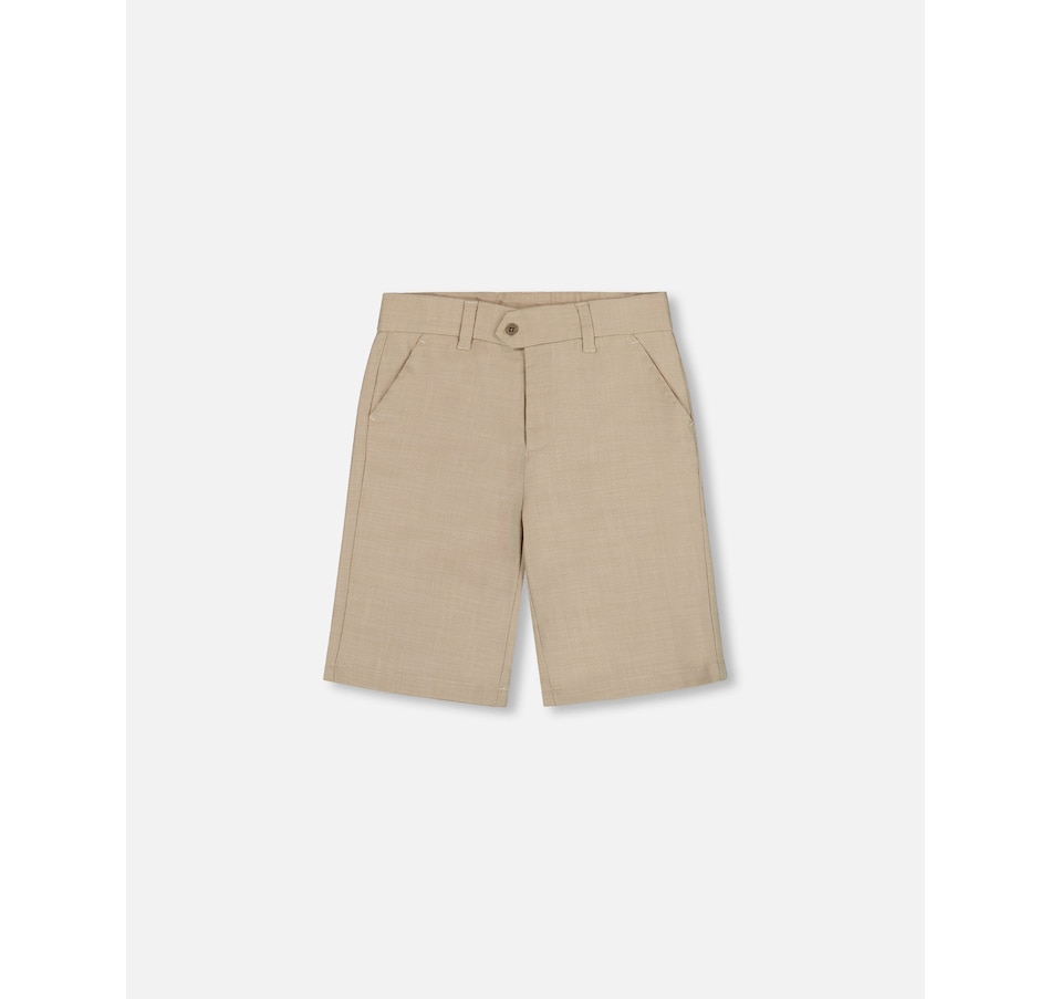 Image 936027.jpg, Product 936-027 / Price $51.00, Slant Pocket Bermuda Shorts Light Taupe from Deux par Deux on TSC.ca's Fashion department