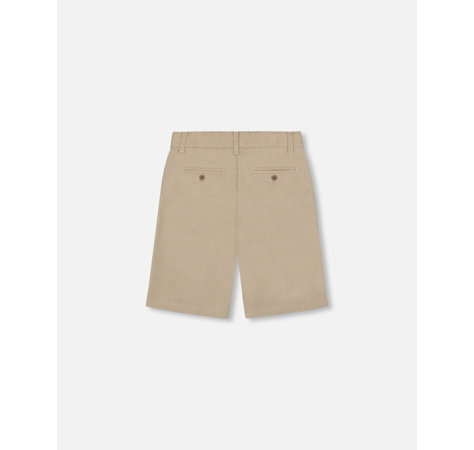 Image 936027_ALTMORE3.jpg, Product 936-027 / Price $51.00, Slant Pocket Bermuda Shorts Light Taupe from Deux par Deux on TSC.ca's Fashion department