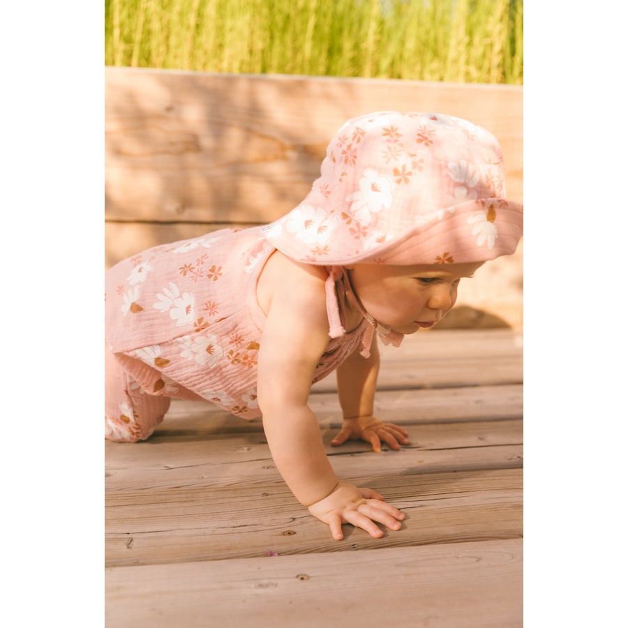 Image 936401_ALTMORE1.jpg, Product 936-401 / Price $28.00, Printed Muslin Bucket Hat Pink And White Flowers from Deux par Deux on TSC.ca's Fashion department