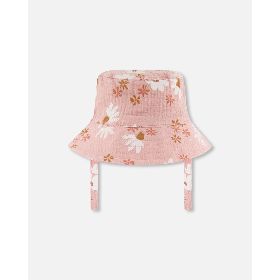 Image 936401_ALTMORE2.jpg, Product 936-401 / Price $28.00, Printed Muslin Bucket Hat Pink And White Flowers from Deux par Deux on TSC.ca's Fashion department