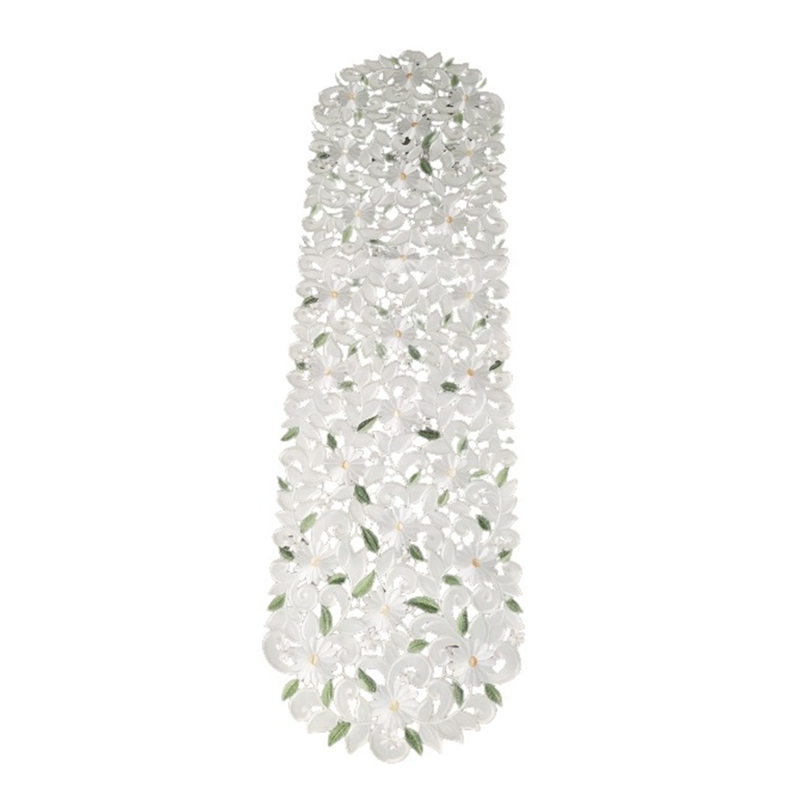 Image 936439.jpg, Product 936-439 / Price $52.00, Margarita Embroidered Cutwork Rectangular Table Runner, 16 by 54 inch Table Linen Decor, Water Resistance, Machine Wash safe from Jiallo on TSC.ca's Kitchen department