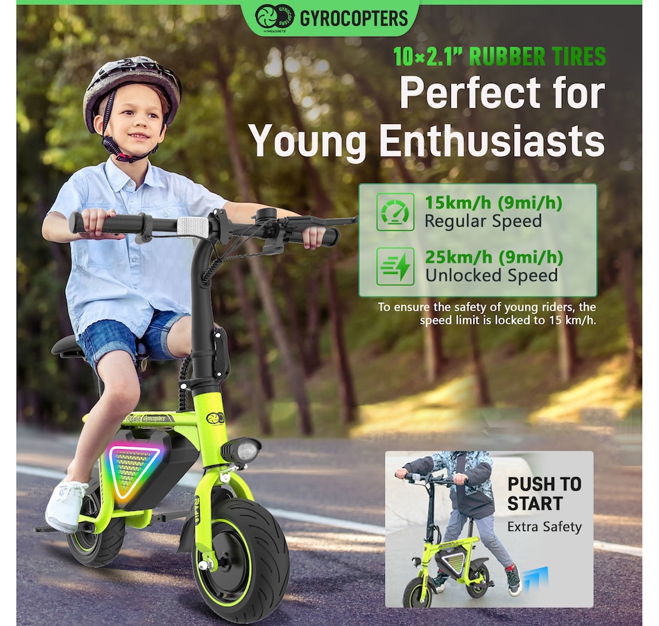 Image 936771_ALTMORE30.jpg, Product 936-771 / Price $299.99, Gyrocopters Radi8 Electric Ride-on | UL 2272 approved | 25 km Range | 25 km/h Speed | Rear Disc Brakes | LED Lights | LCD Display | Anti-theft GPS Tracker from Gyrocopters on TSC.ca's Health & Fitness department