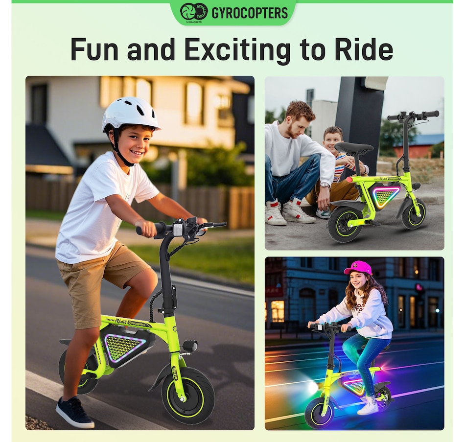 Image 936771_ALTMORE35.jpg, Product 936-771 / Price $299.99, Gyrocopters Radi8 Electric Ride-on | UL 2272 approved | 25 km Range | 25 km/h Speed | Rear Disc Brakes | LED Lights | LCD Display | Anti-theft GPS Tracker from Gyrocopters on TSC.ca's Health & Fitness department