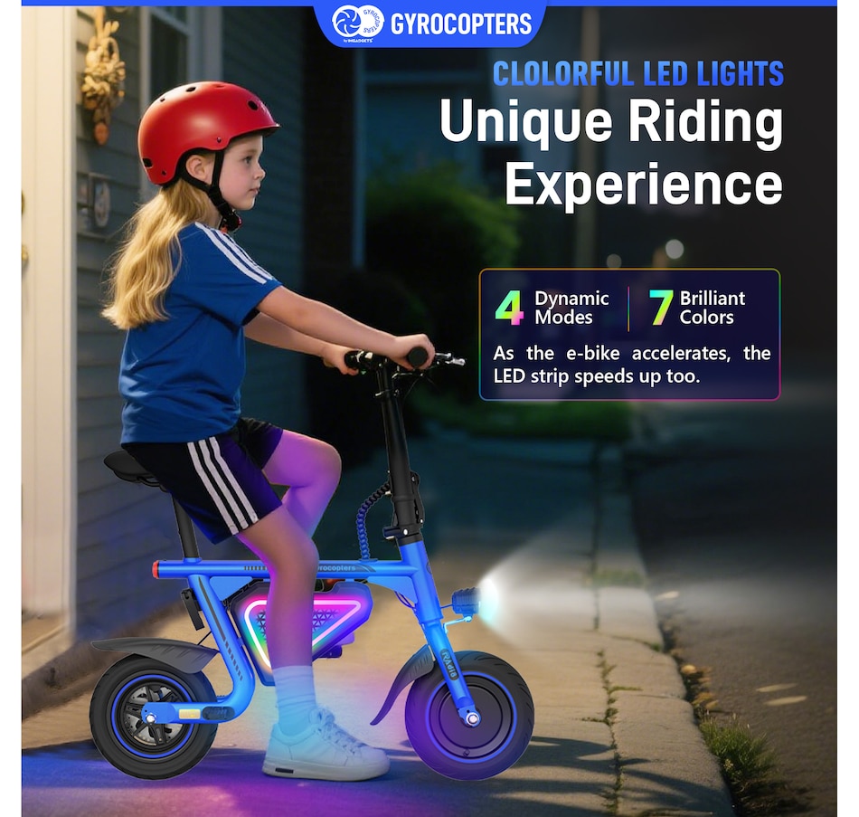 Image 936771_ALTMORE36.jpg, Product 936-771 / Price $299.99, Gyrocopters Radi8 Electric Ride-on | UL 2272 approved | 25 km Range | 25 km/h Speed | Rear Disc Brakes | LED Lights | LCD Display | Anti-theft GPS Tracker from Gyrocopters on TSC.ca's Health & Fitness department