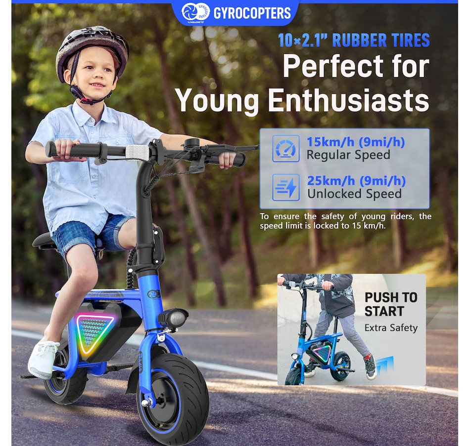 Image 936771_ALTMORE37.jpg, Product 936-771 / Price $299.99, Gyrocopters Radi8 Electric Ride-on | UL 2272 approved | 25 km Range | 25 km/h Speed | Rear Disc Brakes | LED Lights | LCD Display | Anti-theft GPS Tracker from Gyrocopters on TSC.ca's Health & Fitness department