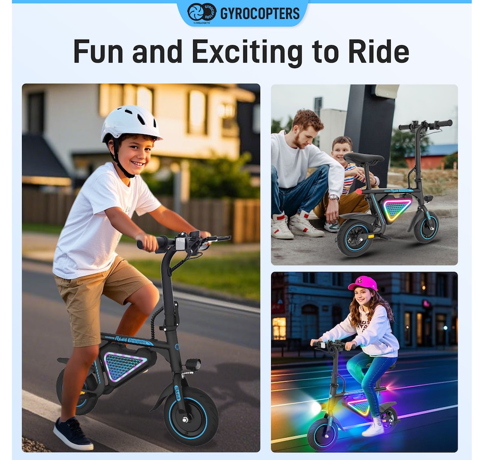 Image 936771_ALTMORE47.jpg, Product 936-771 / Price $299.99, Gyrocopters Radi8 Electric Ride-on | UL 2272 approved | 25 km Range | 25 km/h Speed | Rear Disc Brakes | LED Lights | LCD Display | Anti-theft GPS Tracker from Gyrocopters on TSC.ca's Health & Fitness department
