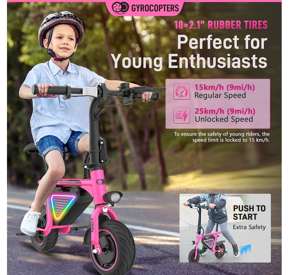 Image 936771_ALTMORE49.jpg, Product 936-771 / Price $299.99, Gyrocopters Radi8 Electric Ride-on | UL 2272 approved | 25 km Range | 25 km/h Speed | Rear Disc Brakes | LED Lights | LCD Display | Anti-theft GPS Tracker from Gyrocopters on TSC.ca's Health & Fitness department