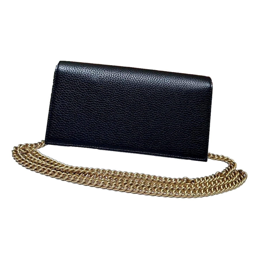 Image 936996_ALTMORE15.jpg, Product 936-996 / Price $2,306.00, Gucci Interlocking GG Black Python Leather Bow Wallet on Chain Gold Hardware from Gucci on TSC.ca's Fashion department