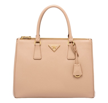 Prada Galleria Large Beige Saffiano Leather Shopper Tote Bag (Pre-owned)